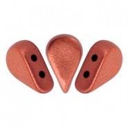 Les perles par Puca® Amos Perlen Bronze red mat 00030/01750